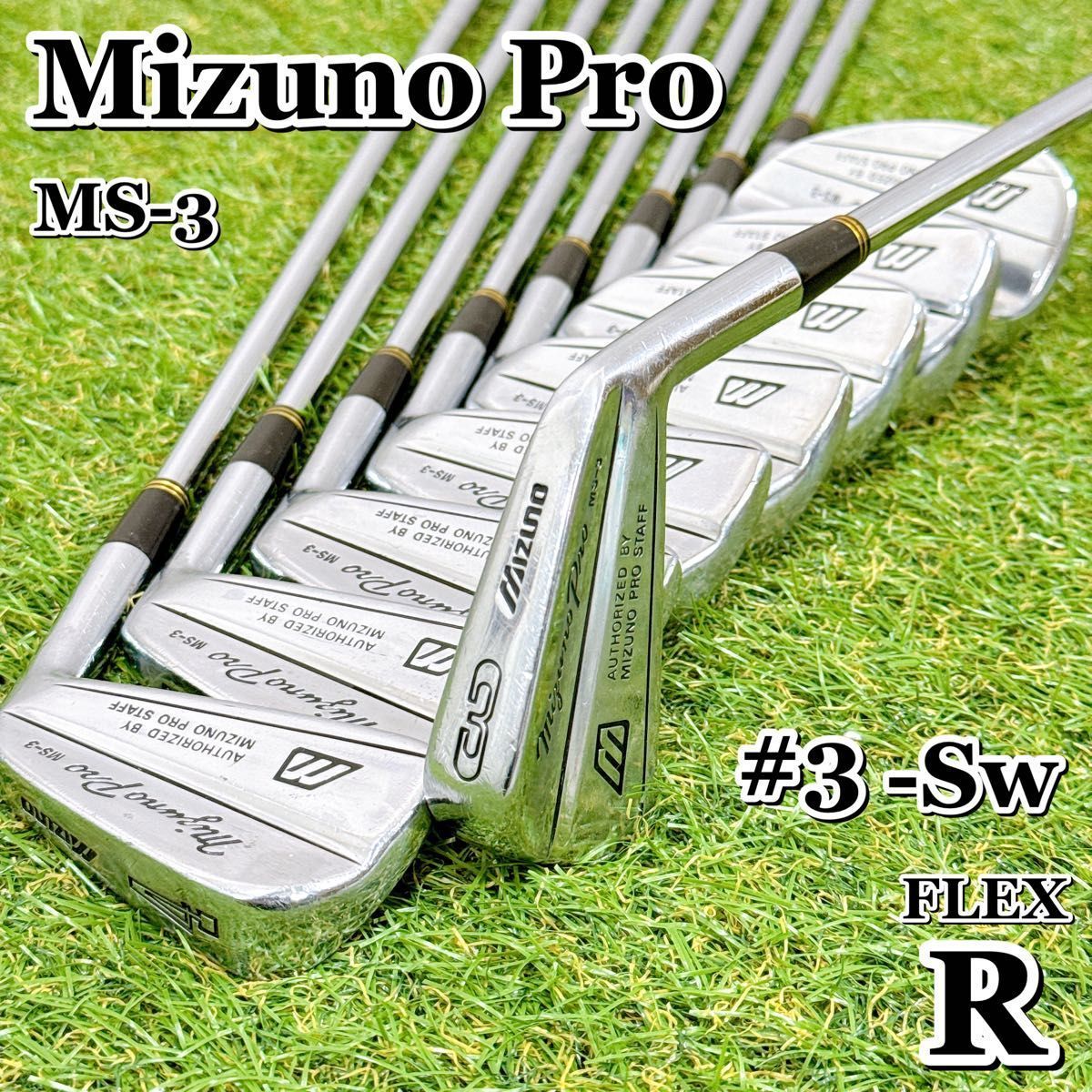 MIZUNO PRO ミズノプロ MS-3 アイアンセット 9本 スチール フレックスR 男性 右利き K 281