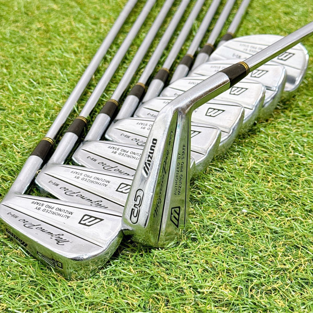 MIZUNO PRO STAFF MS−3(3〜S )9本 セットR 1981年 MIZUNO PRO ミズノプロ MS-3 アイアンセット 9本 スチール フレックスR