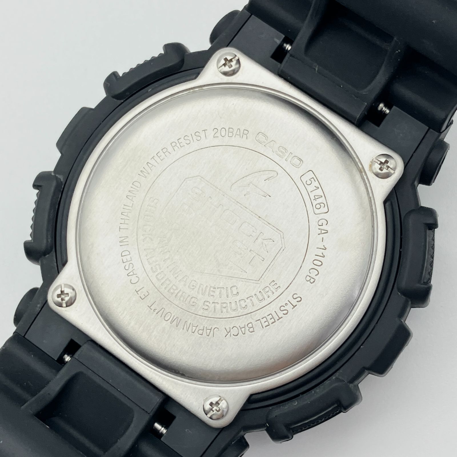  カシオ G-SHOCK GA-110 CB アナデジ 腕時計 ブラック×ブルー メンズ クォーツ 20気圧防水 ジーショック ビッグフェイス ウォッチ 腕時計(デジタル) 時計