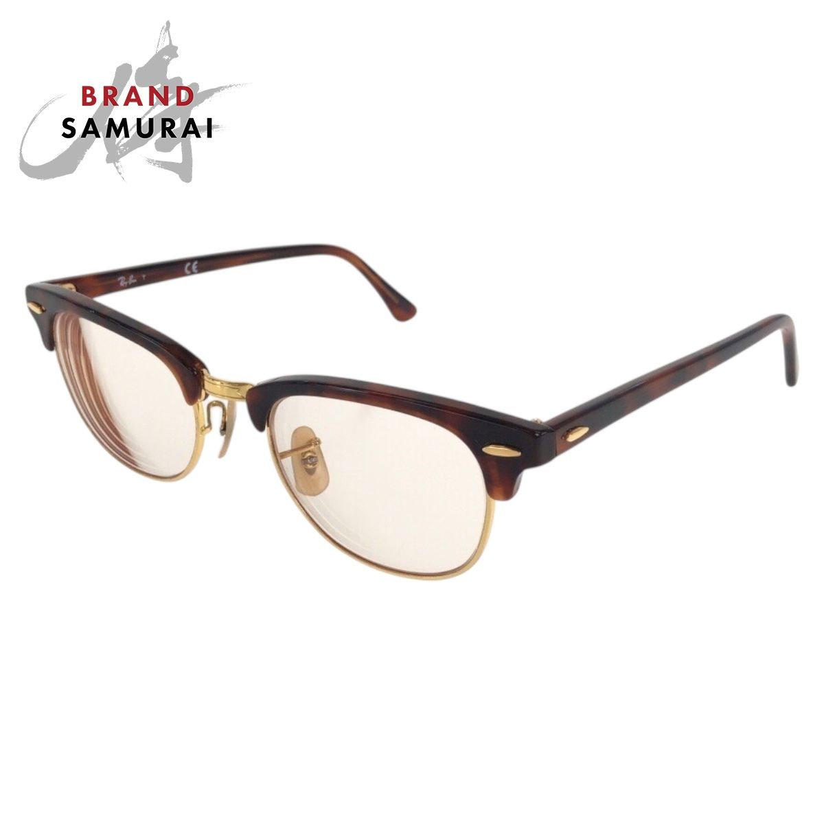 Ray Ban レイバン マーブル ブラウン ゴールド金具 140 A 7036 49 21 メガネ メガネフレーム 男女兼用 メンズ 506537