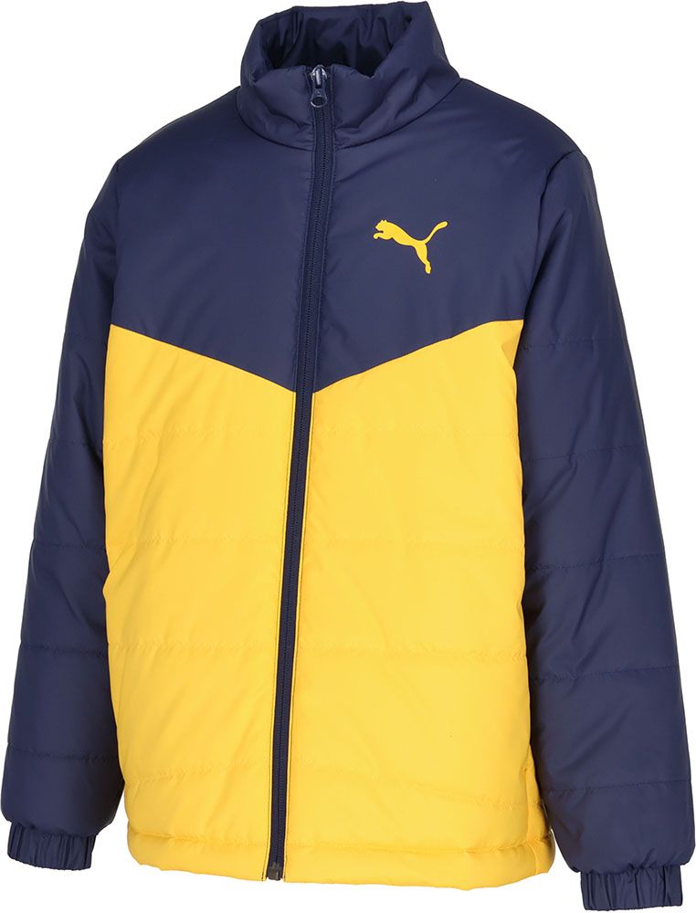 プーマ PUMA ACTIVE SPORTS 中綿 ジャケット 120-160cm キッズ ボーイズ アウター 防寒 保温 チーム 練習 トレーニング クラブ活動 ジュニア 子供  677713 06 プーマ ネイビー