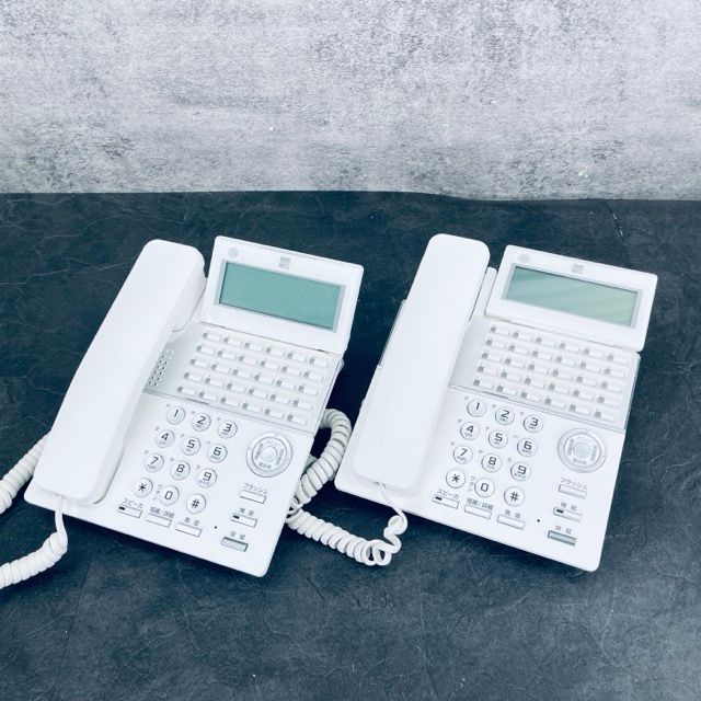 30ボタン 電話機 2点セット SAXA サクサ TD 820 ホワイト ビジネスフォン オフィス ジム 515317