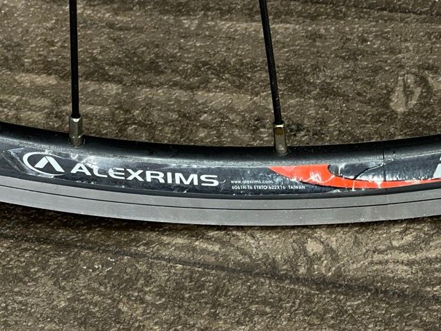美品 自転車 ホイール 前後セット ALEXRIMS 6061H-T6 ETRTO 622x16