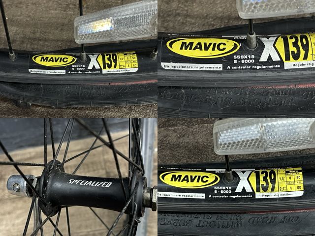ホイール 前後セット 【中古】MAVIC マビック X139 559×19 S-6000