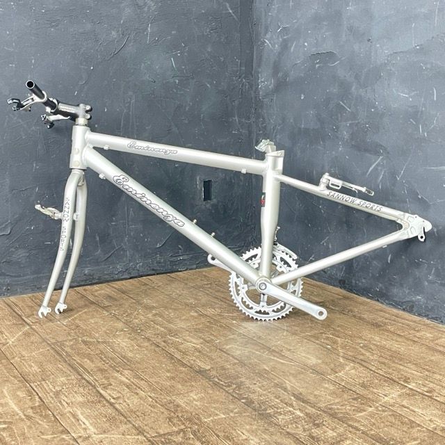 SANNOW SPORTS Eminenza 自転車用フレーム 山王スポーツ エミネンザ シルバー GARNEAU ガノーフレーム 38 トップチューブ 57 515309