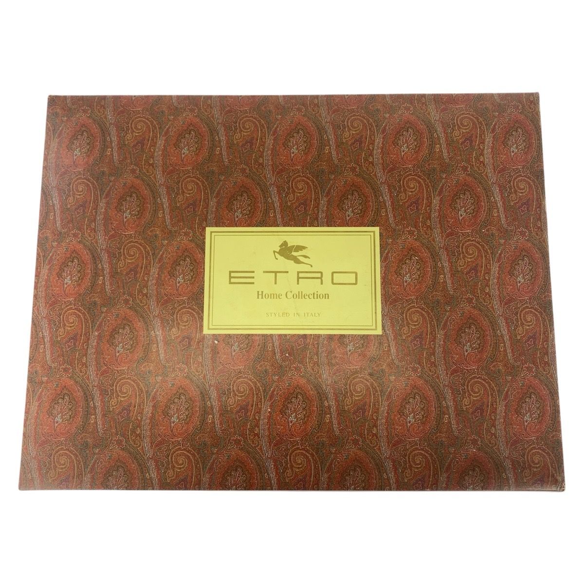 新品未使用 ETRO エトロ ペイズリー 羽毛布団 ブラウン ベージュ