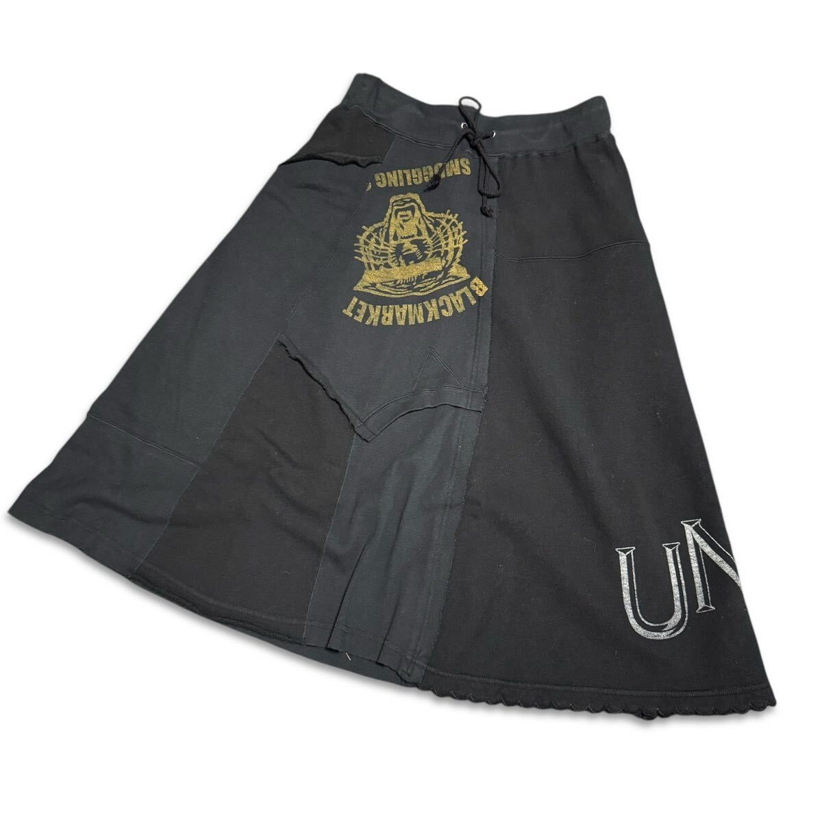 超 !!スウェット再構築!! UNDER COVER アンダーカバー 03 AW paper doll期 ロングスカート ツギハギ レディース アーカイブ