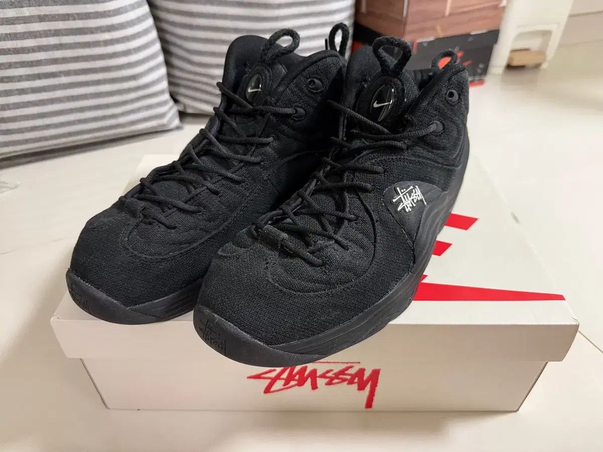 HOT，定番人気 300 NIKE x STUSSY エア ペニー 2 ブラック スニーカー