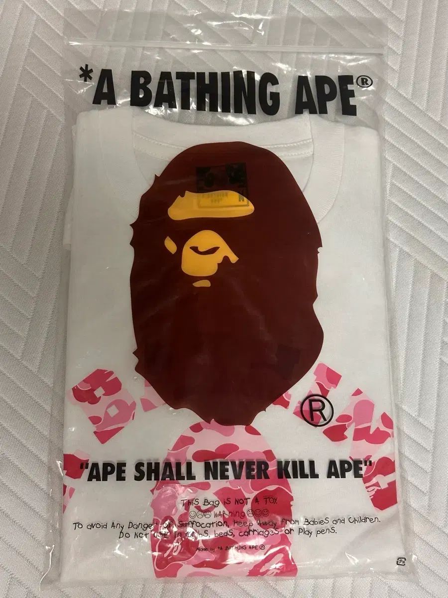 A BATHING APE アベイシングエイプ ピンク Tシャツ M