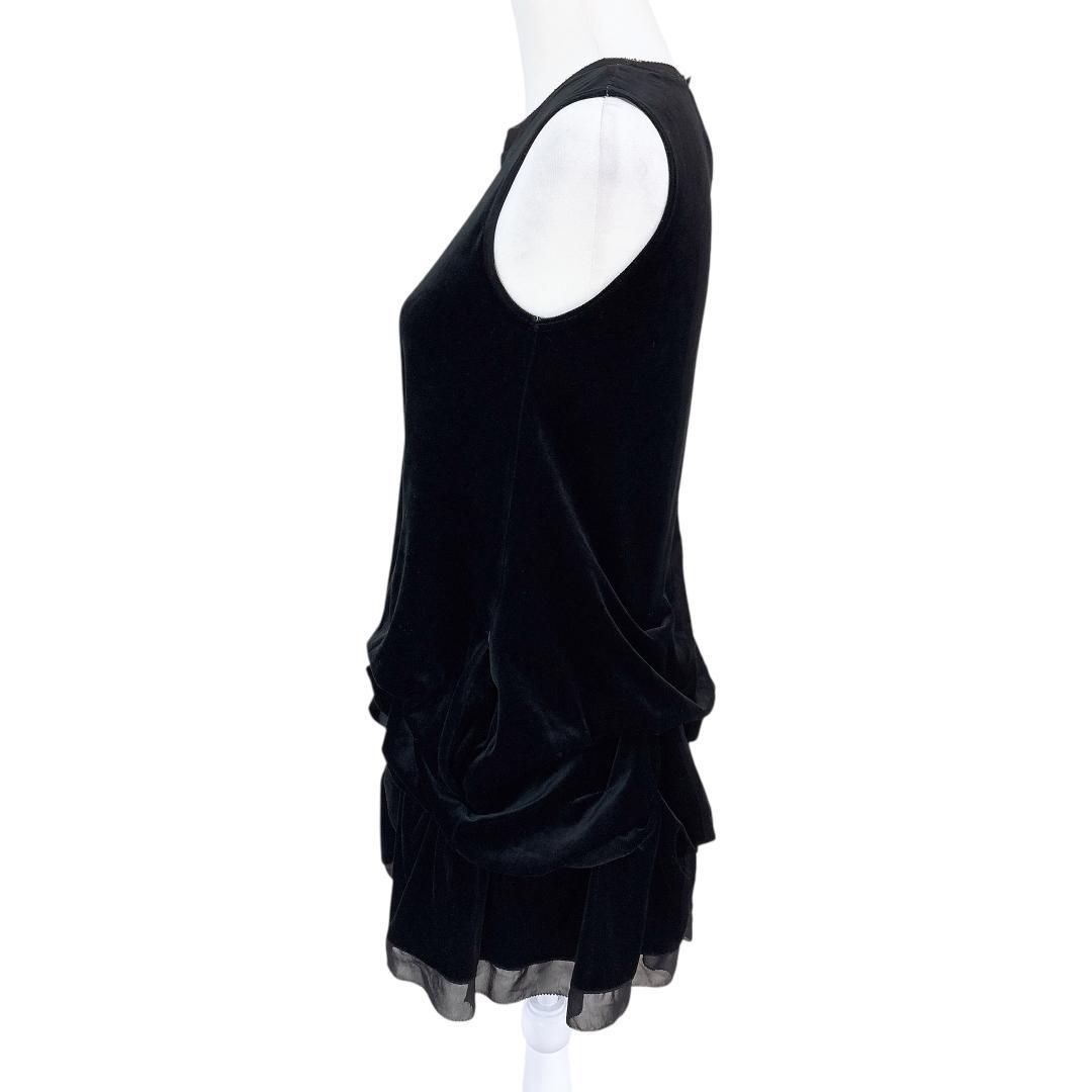 美品】ベロア ノワール フォクシー ノースリーブワンピース ベロア 38