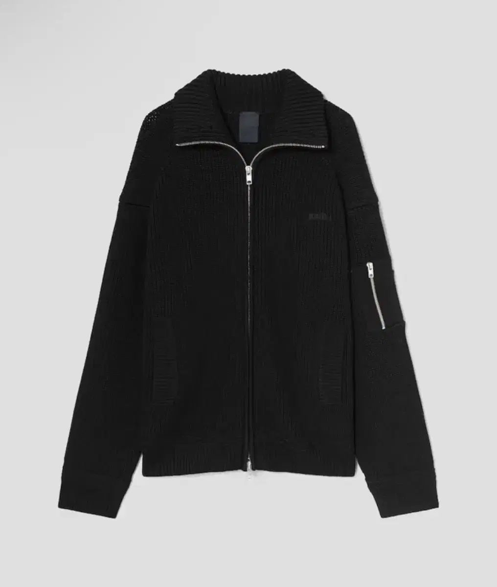 ジュンジェイ 25 fw ma-1 ポケット ハイネック ジップアップ カーディガン m