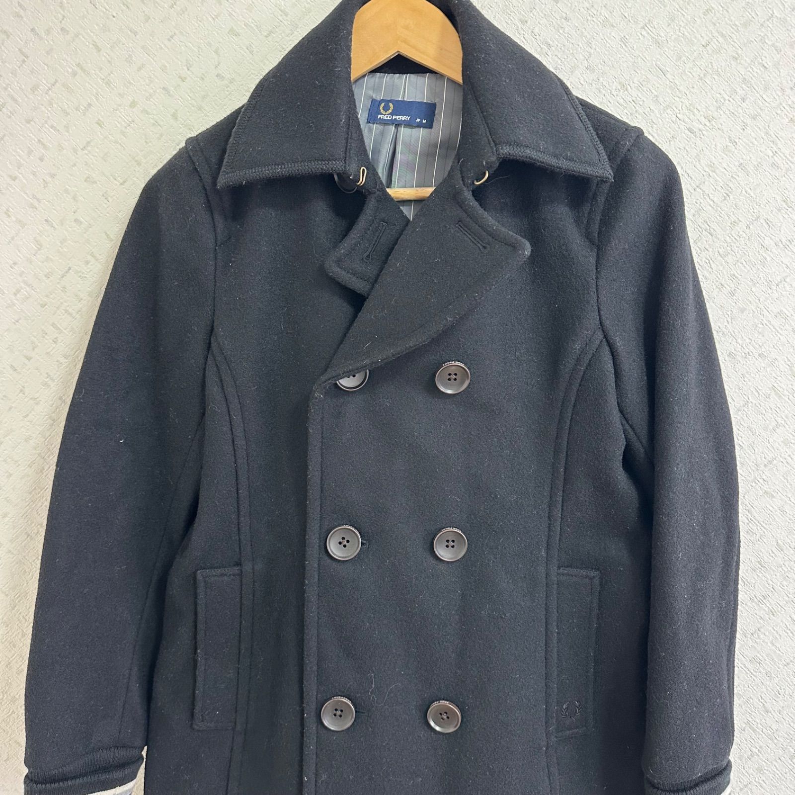 ZM1690 【美品】FRED PERRYフレッドペリー ピーコート アウター