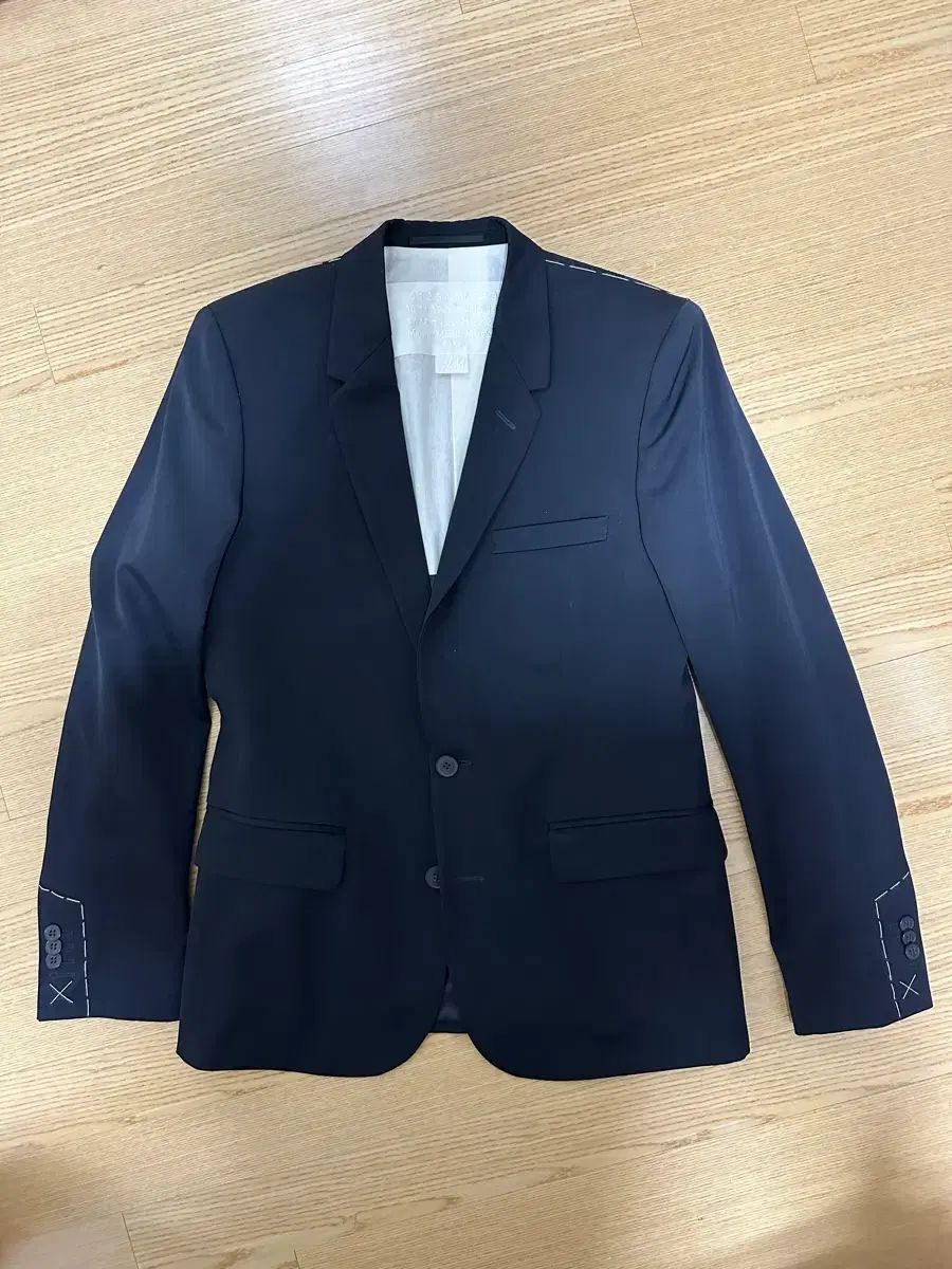 メゾンマルジェラ H M ジャケット ネイビー eu 48