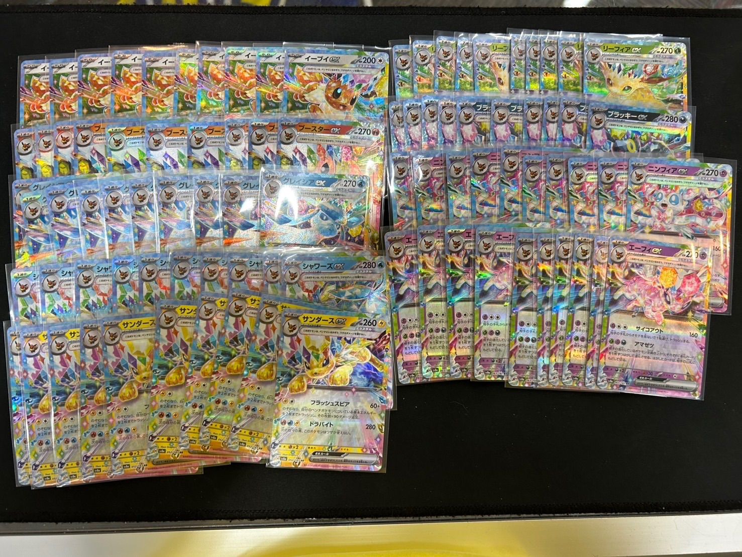 テラスタルフェス　ブイズ RR コンプリート 10枚セット まとめ売り 計90枚 ブイズ RR コンプリート9種×10セット まとめ売り①テラスタルフェス