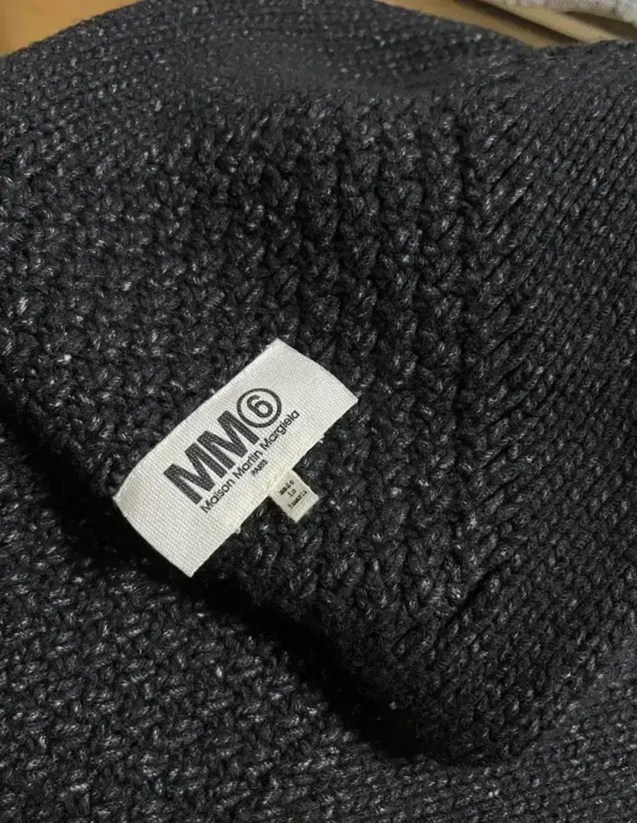 MM 6 Maison Margiela ブラック ニット マフラー