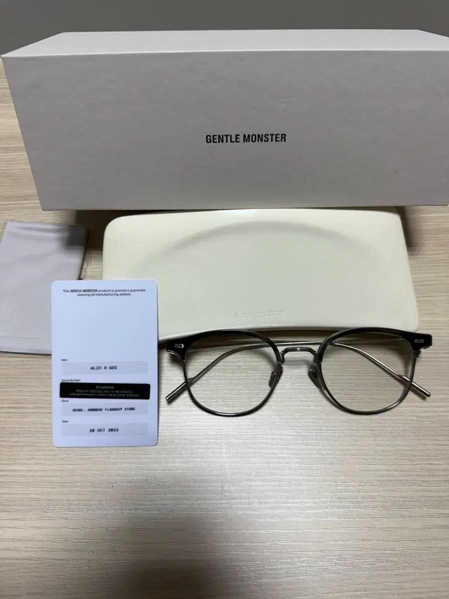 GENTLE MONSTER ジェントルモンスター Alio アリオ X GD 1 グレー フルセット