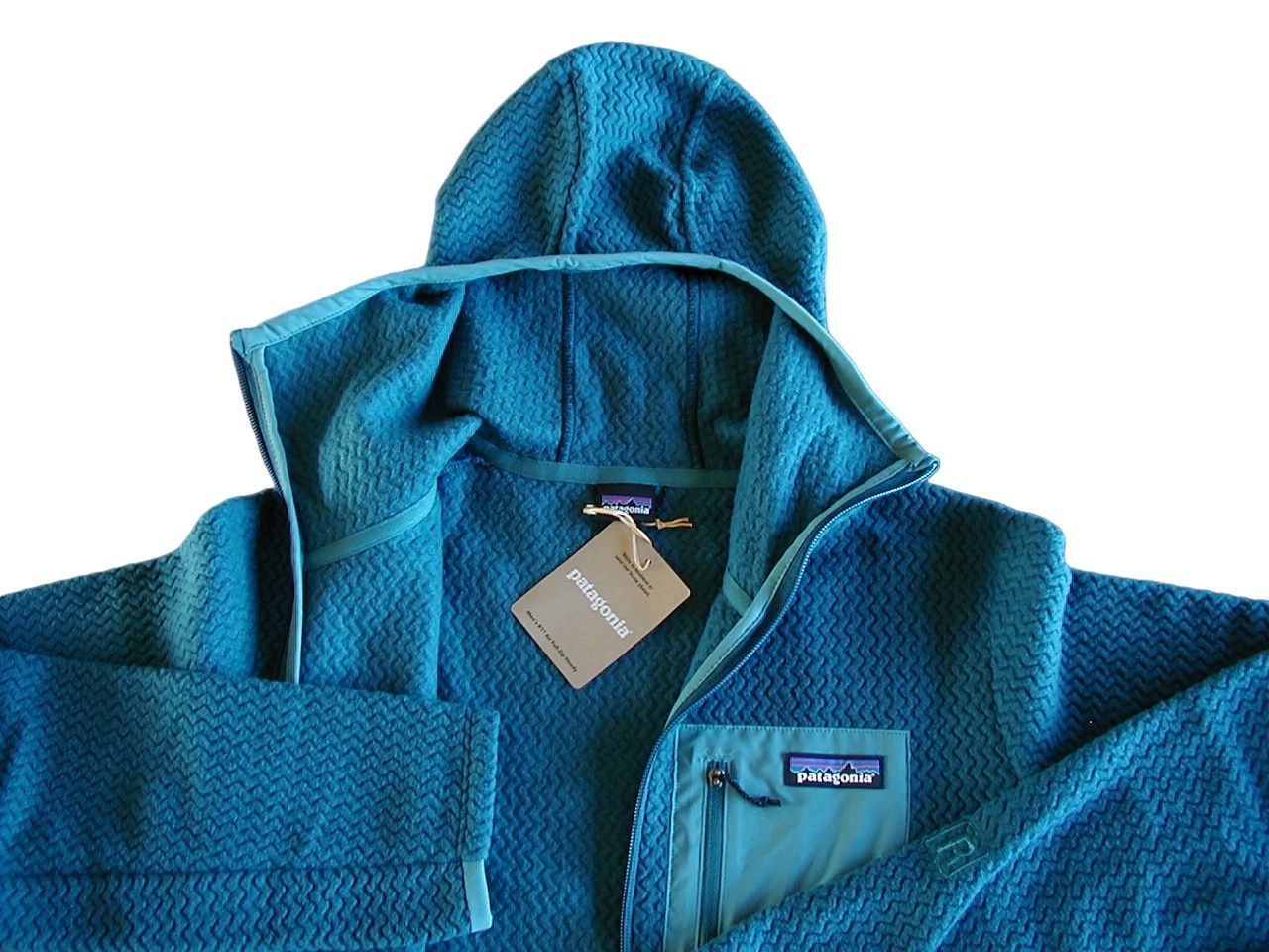 送料込 S パタゴニア M’s R1 エア フルジップ フーディ patagonia Tidal Teal TDT