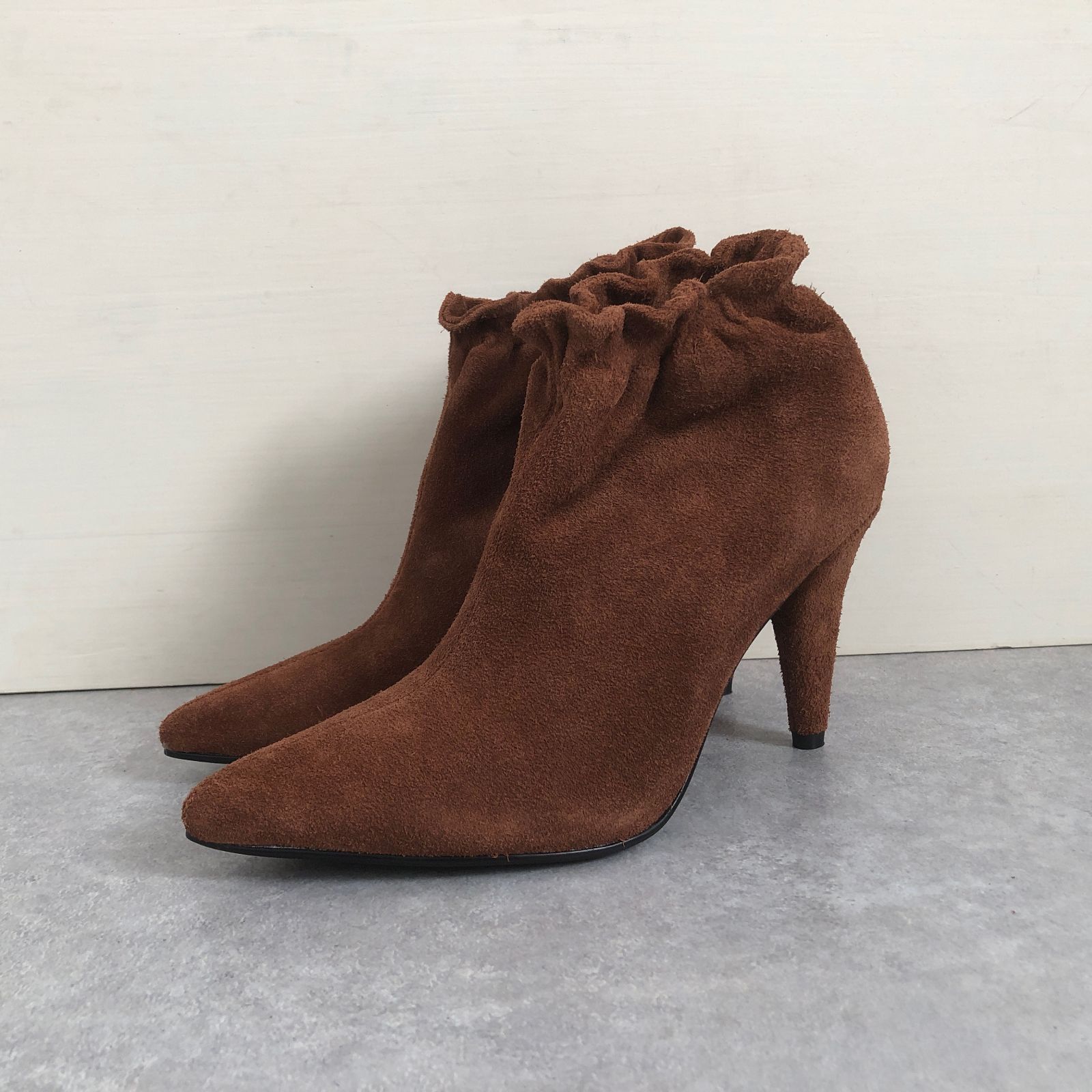 定価2.6万 GRACE 4ギャザー ショートブーツ グレースコンチネンタル