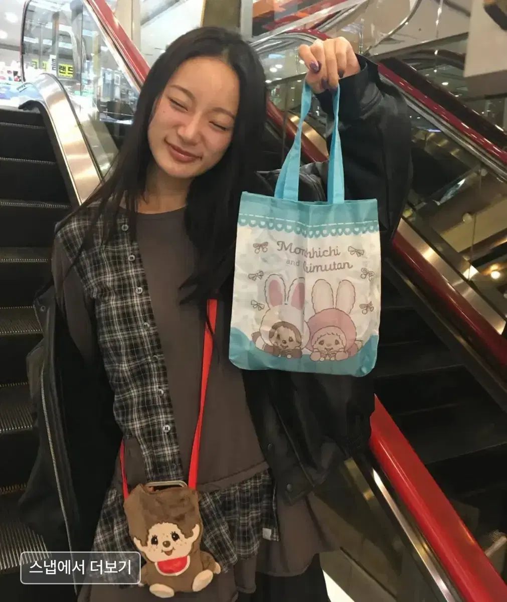 デュオ秋山 CHECK MIXED JERSEY DRESS CHARCOAL