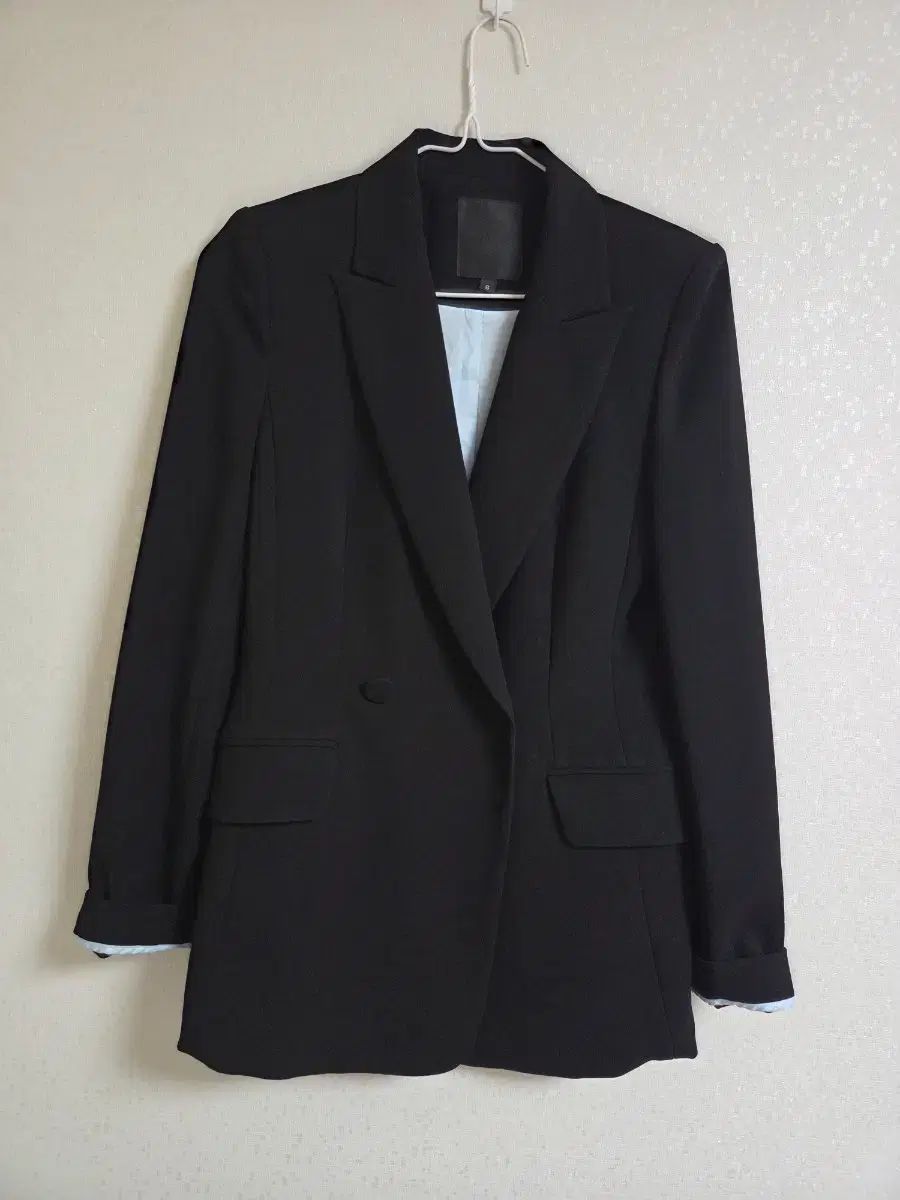 ブラック ダブル ボタン ジャケット