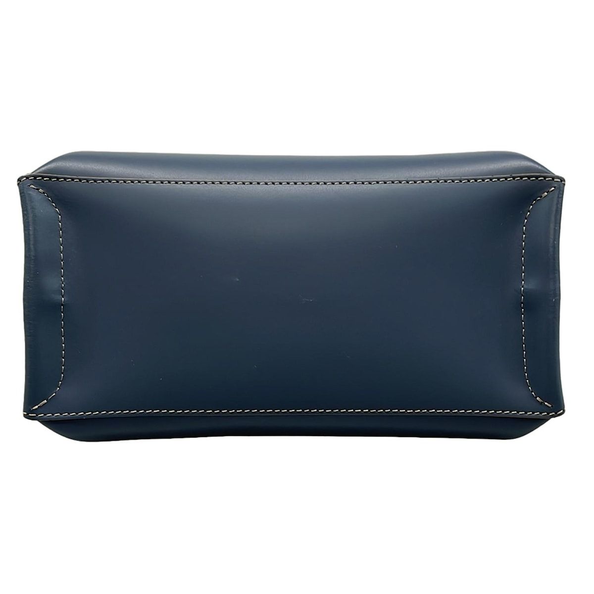 IACUCCI(イアクッチ) ハンドバッグ美品 - ネイビー×グレーベージュ 
