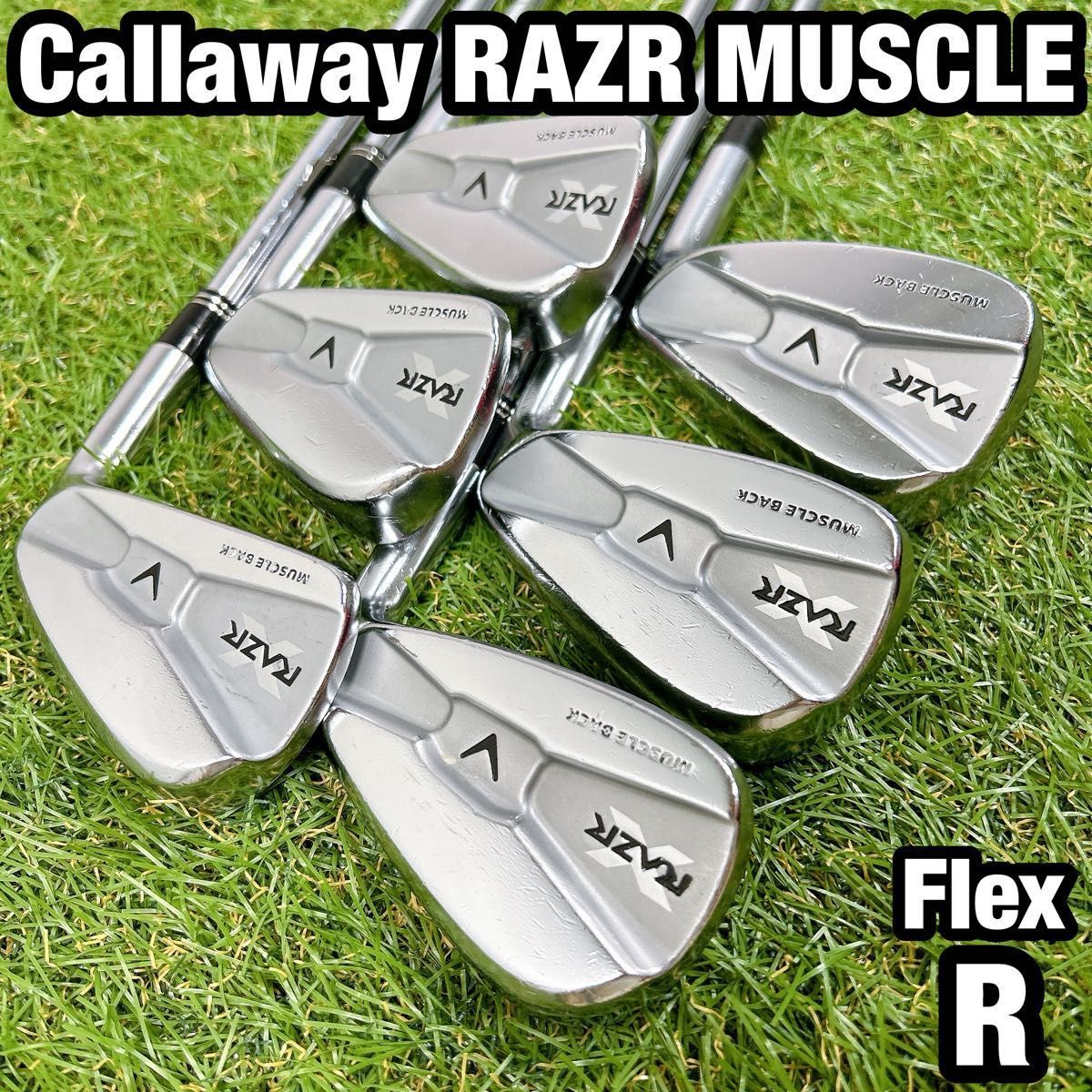 RAZR MUSCLE キャロウェイ ゴルフ アイアン 6本 R マッスルバック
