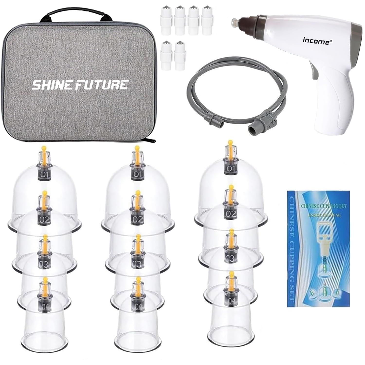 Kevis ポンプ式電動カッピングセット 吸い玉12個入り 初心者向け 日本