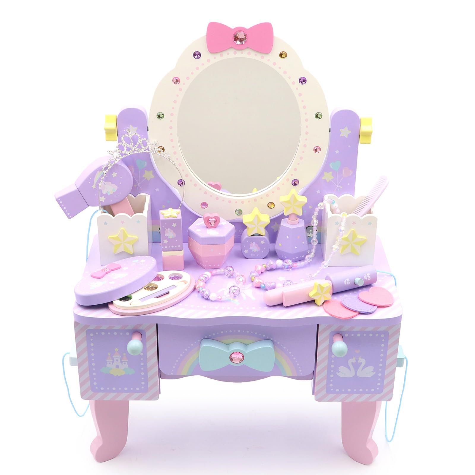 マザーガーデン おままごと ティアラ ドレッサー ユニコーン 木のおもちゃ おもちゃ 子供 263 37031