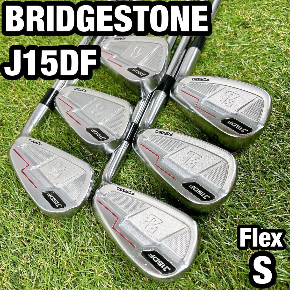 J15DF ブリヂストン メンズ ゴルフ アイアンセット 6本 S 初心者