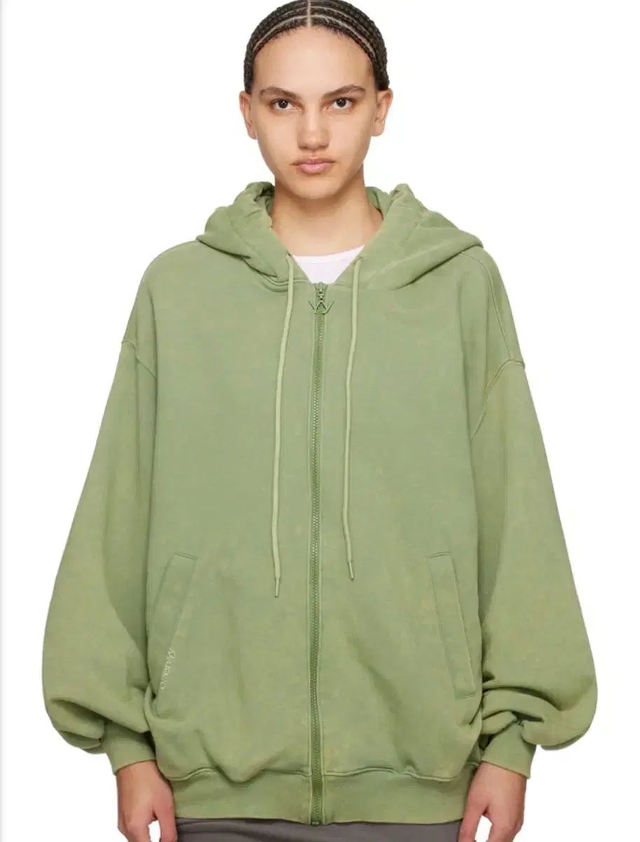 オープンワイワイ ワイド ボックス フードジップアップ グリーン