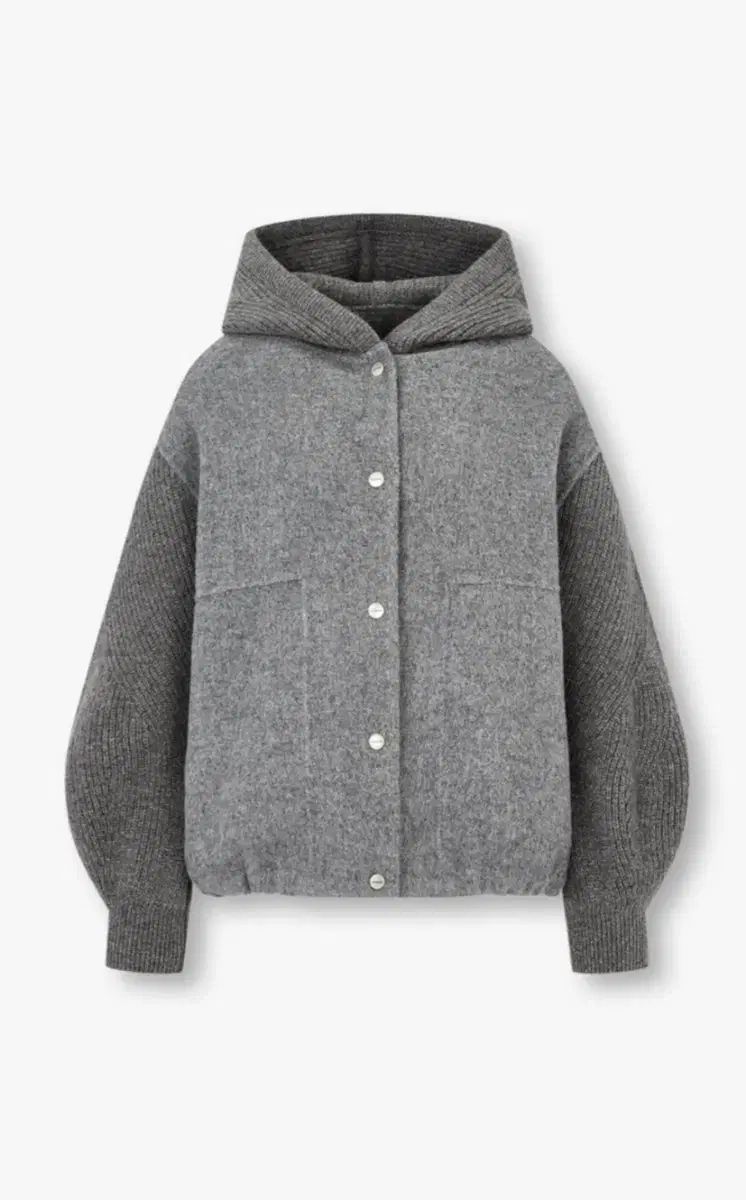 VOV ボブ ニット ウーブン ミックス フードジャケット 2025