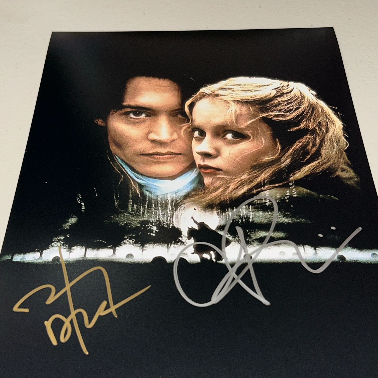 ジョニー デップ クリスティーナ リッチ 直筆サイン スリーピー ホロウ スチール写真