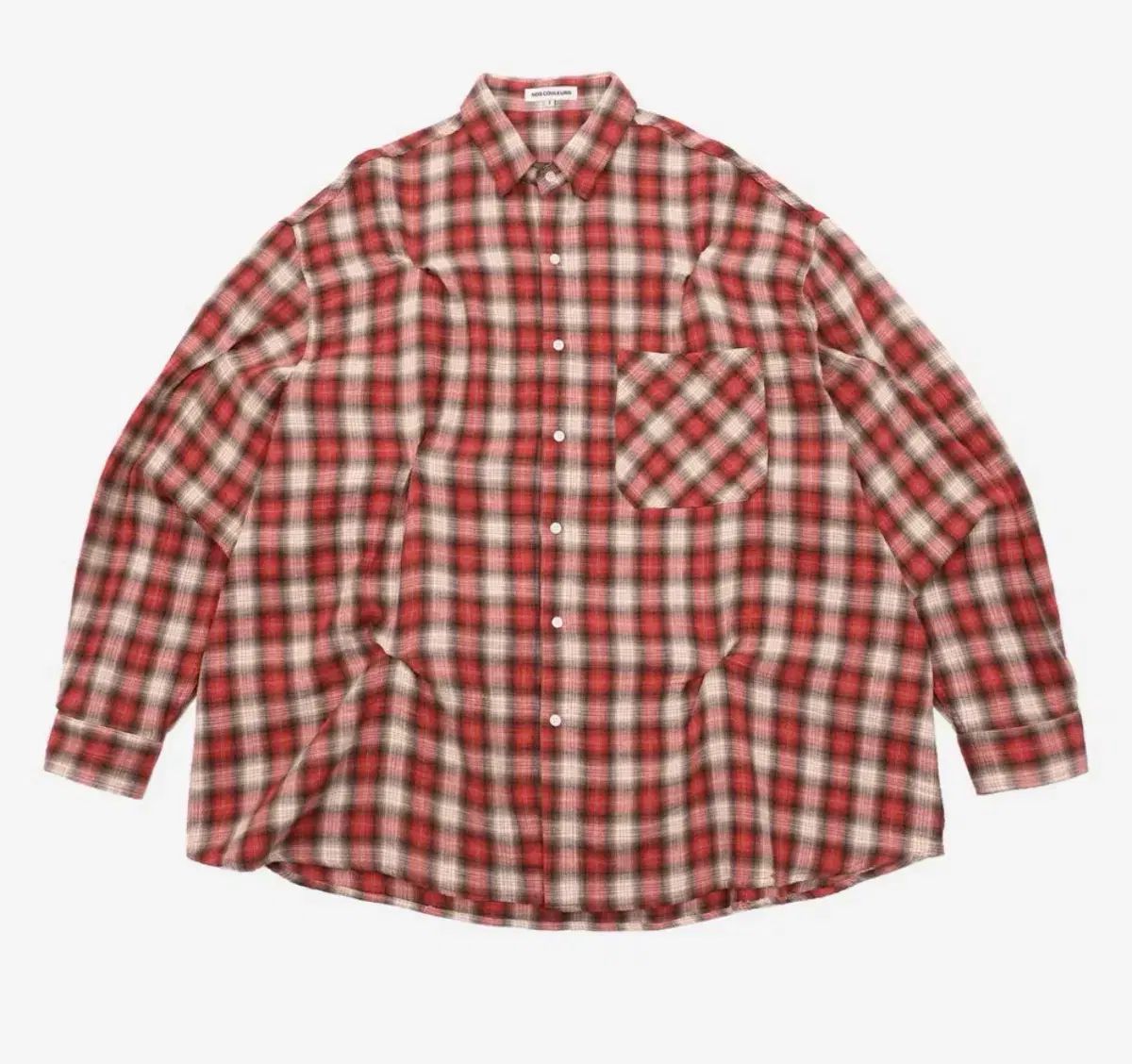 NOS COULEURS チェック バイ チェリー シャツ