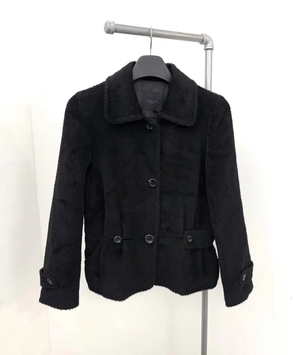 日本 ヴィンテージ ブラック ショートコート / リズリサ / マズ / 日本