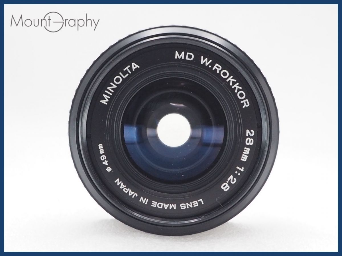 ☆良品☆ MINOLTA ミノルタ MD W.ROKKOR 28mm F2.8 フード、フィルター