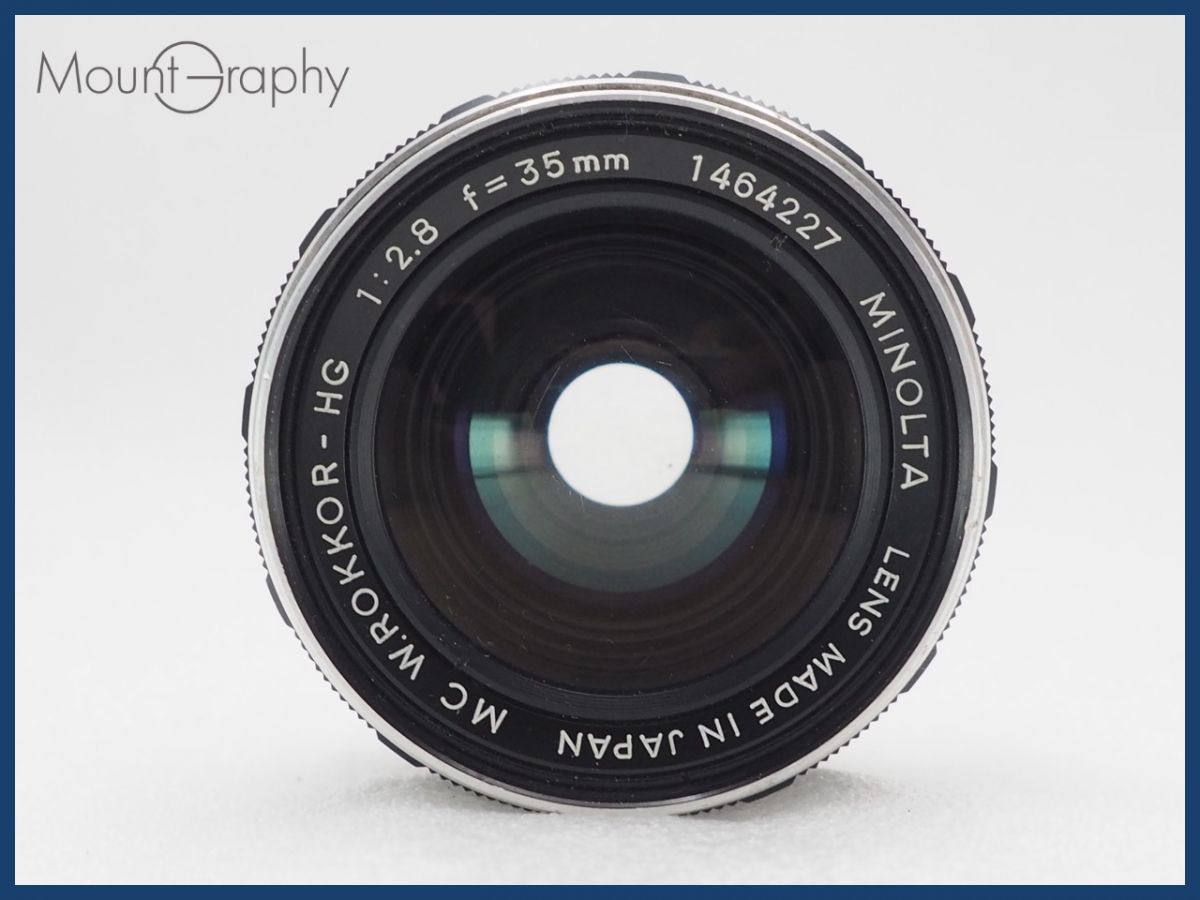  MINOLTA ミノルタ MC W ROKKOR HG 35 mm F 2 8 同梱無料 i 10764 その他 カメラ