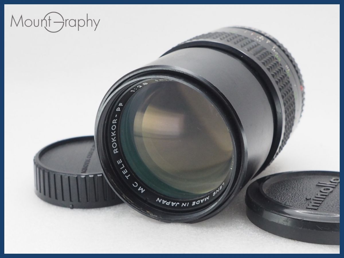 実用 MINOLTA ミノルタ MC TELE ROKKOR PF 135 mm F 2 8 前後キャップ付 同梱無料 i 10765