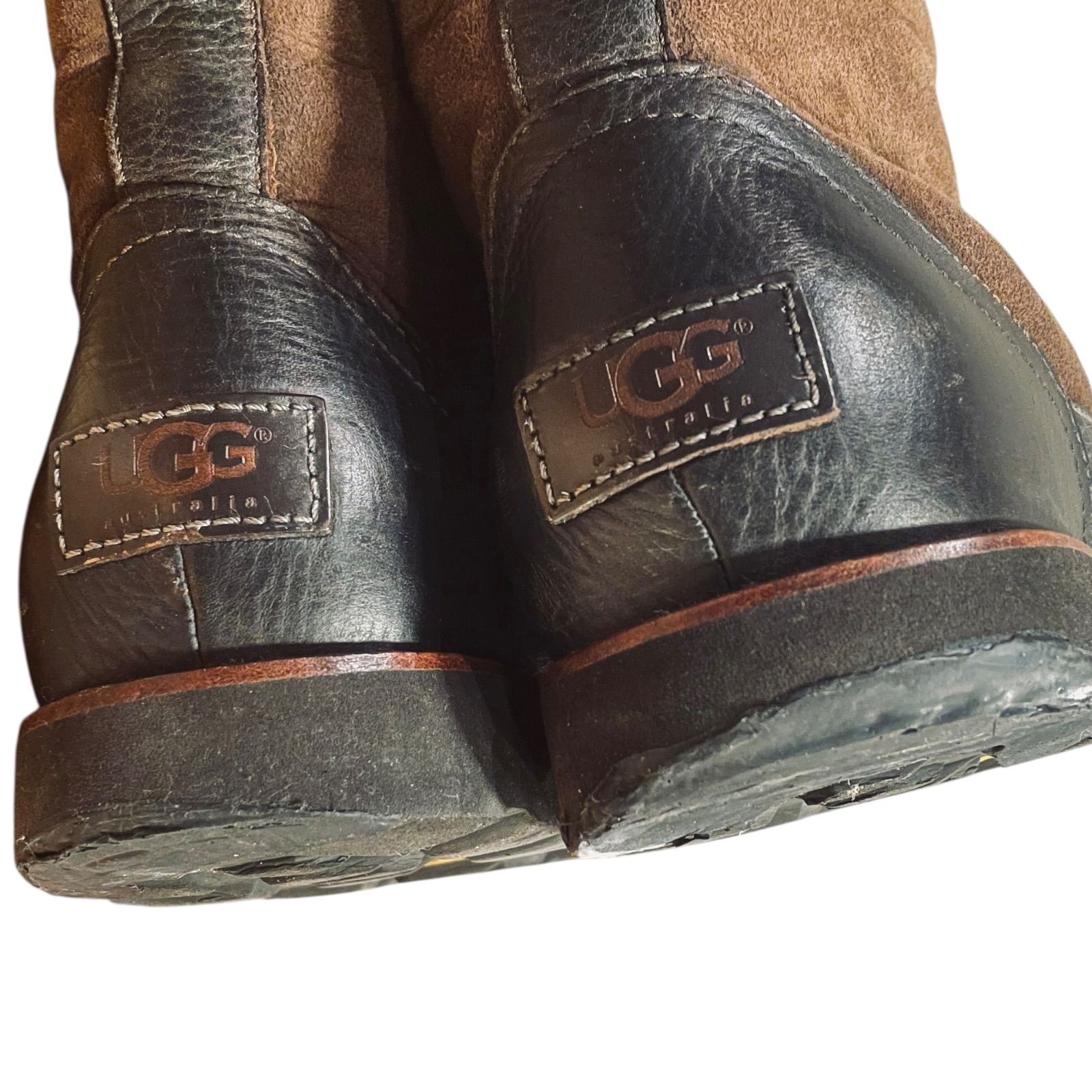ブラウン 茶色 ブラック 黒 UGG アグ ブーツ 27cm ムートン カーフ 