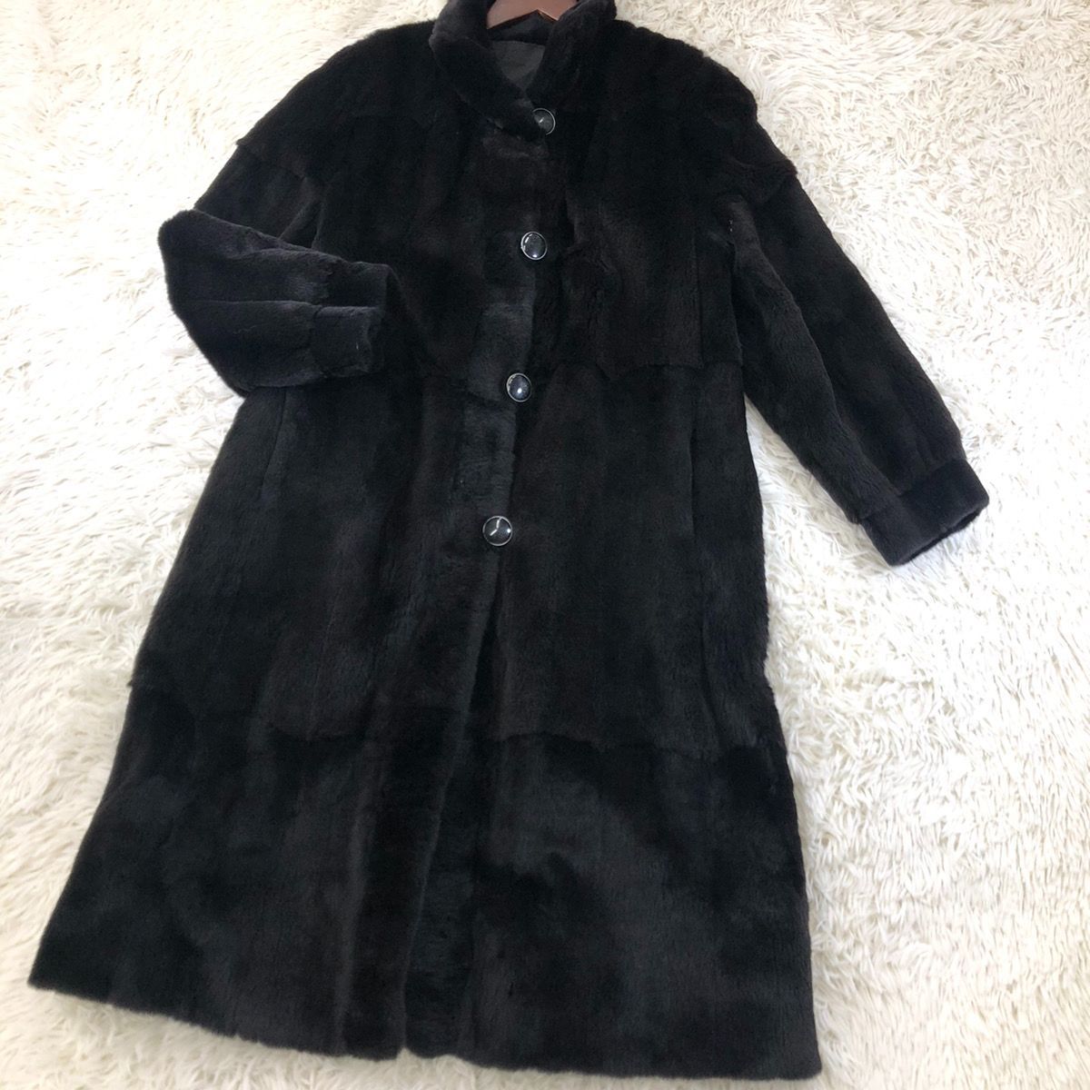 総丈115cm リバーシブル ファーコート シェアードミンク ミンクコート
