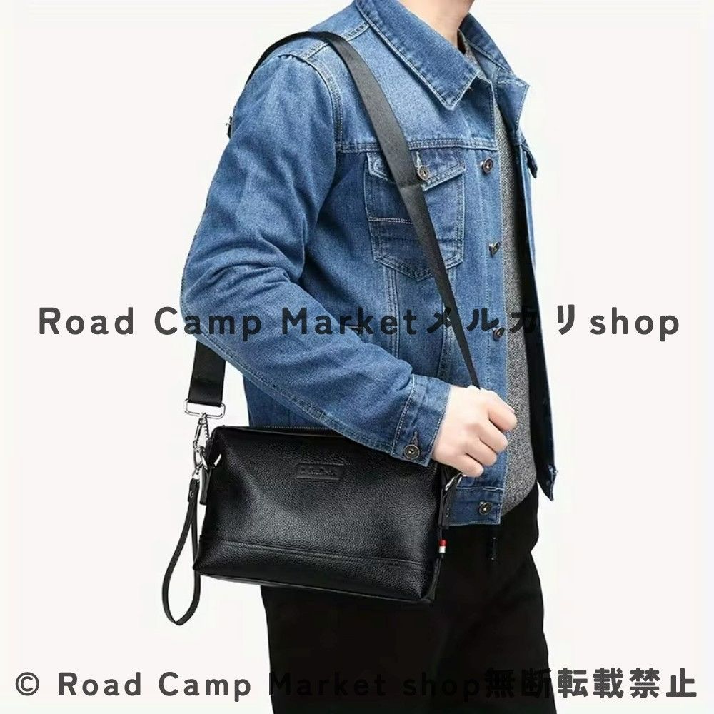 クロスボディバッグ メンズ 本革 調整 ストラップ 複数ジッパーコンパートメント付き ビジネスデザイン 耐久性のある柔らかい牛革レザー フォーマル 日常使い 男性 ギフト 通勤 旅行用 プレゼント 黒 ワークバッグ オフィス お洒落