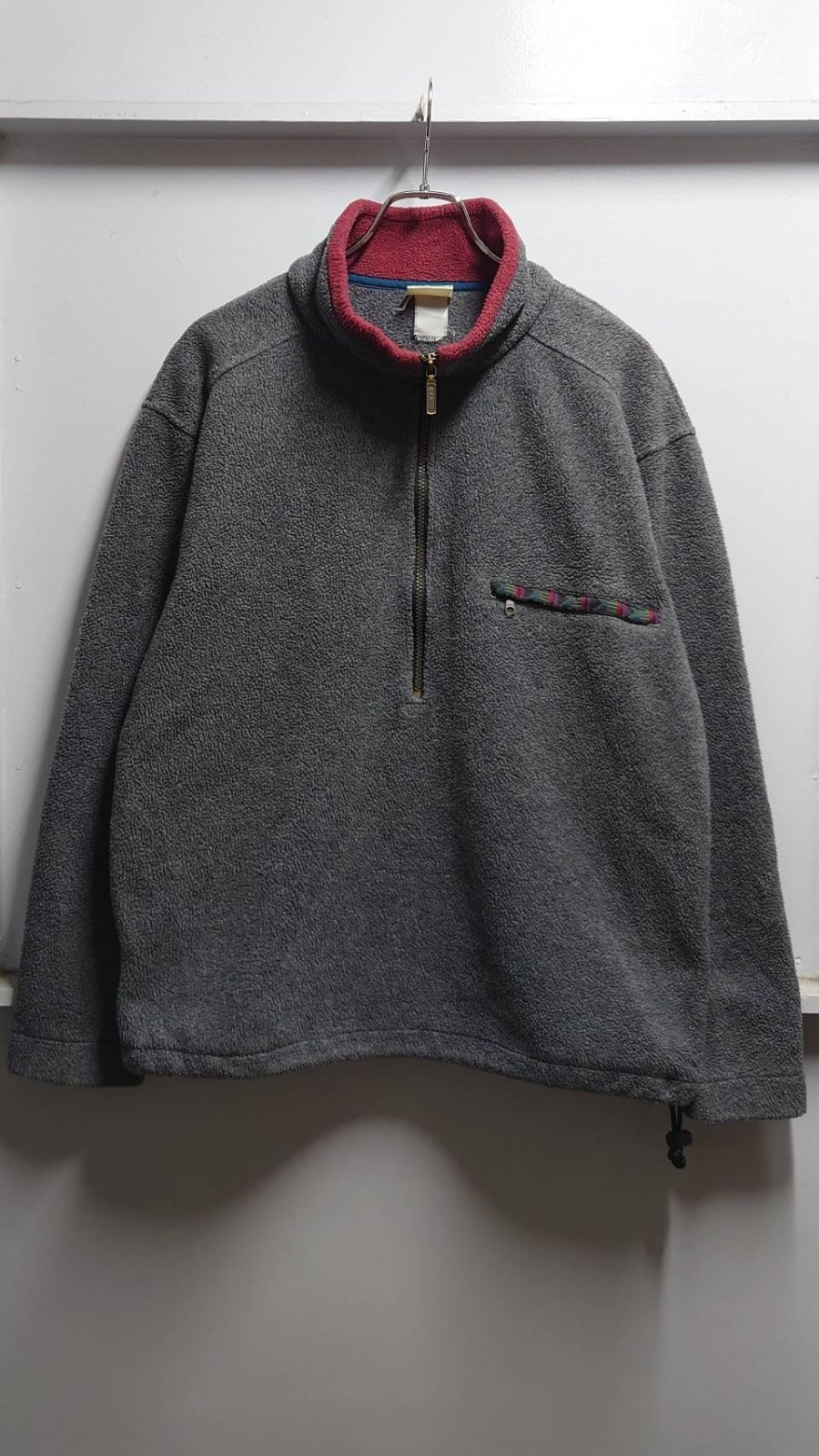 80-90’s L.L.Bean Tyrolean Tape ハーフジップ フリース プルオーバー