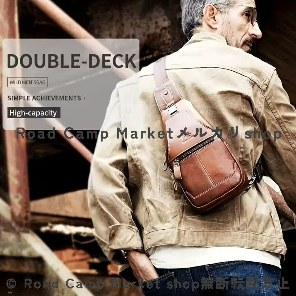 クロスボディバッグ メンズ 本革 調整 バックパック 大容量トラベルチェストパック ジッパー付き キャンプ 通勤 アウトドア用 ヘビーデューティ 日常使い 耐久性 クロコダイル柄 レザー 男性へのギフト プレゼント かっこいい のギフト