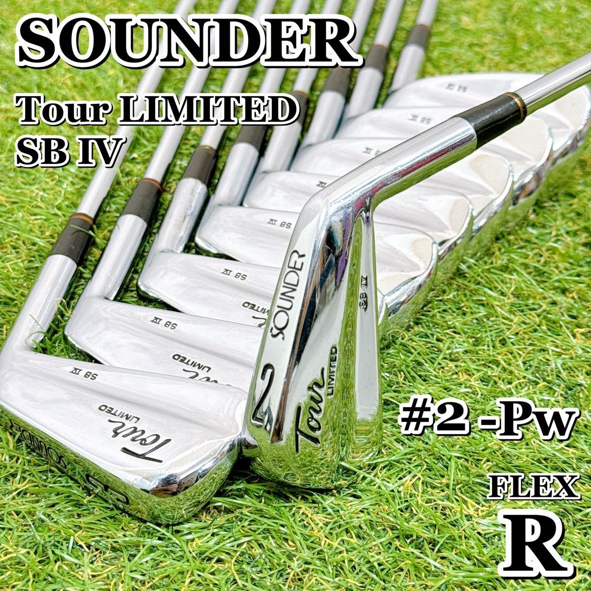 SOUNDER サウンダー Tour LIMITED ツアーリミテッド SB IV アイアンセット 9本 スチール フレックスR 男性 右利き K 287