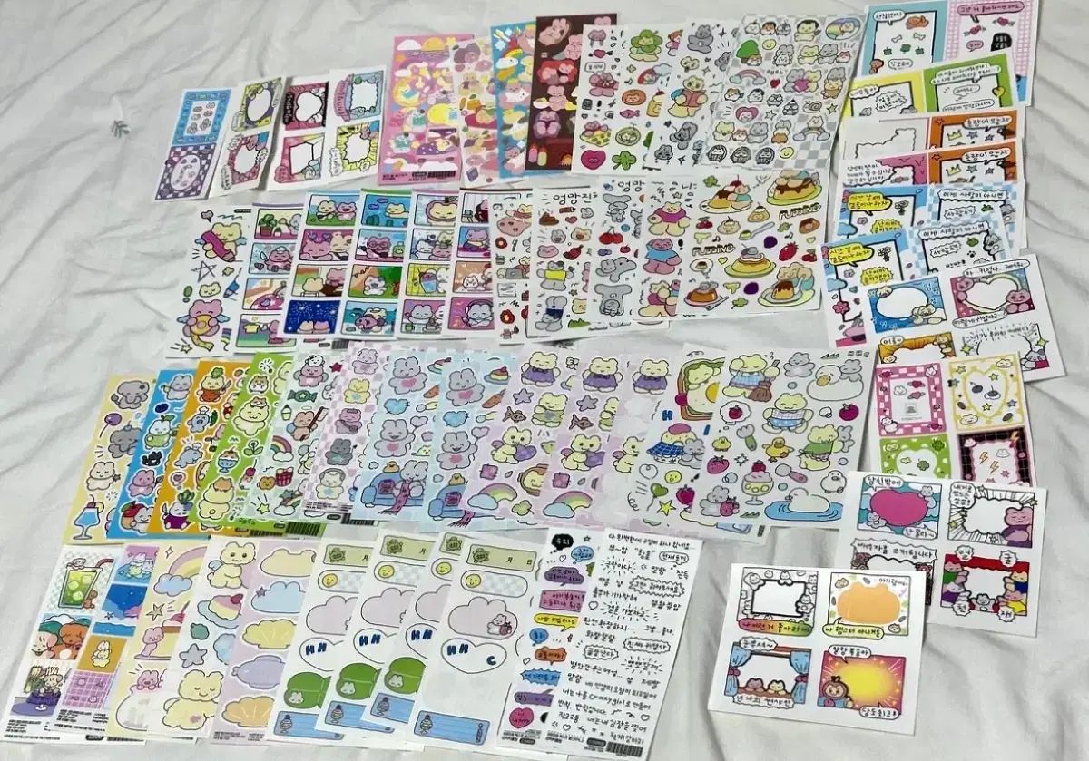 ヒヒクラブ シールズ まとめ ダイアリーデコ ステッカー 韓国 作家 シールステッカー 模造紙
