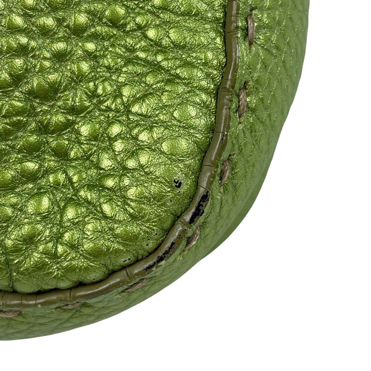 FENDI マンマバケットバッグ　グリーン フェンディ FENDI セレリア マンマバケット ハンドバッグ ズッカロゴ