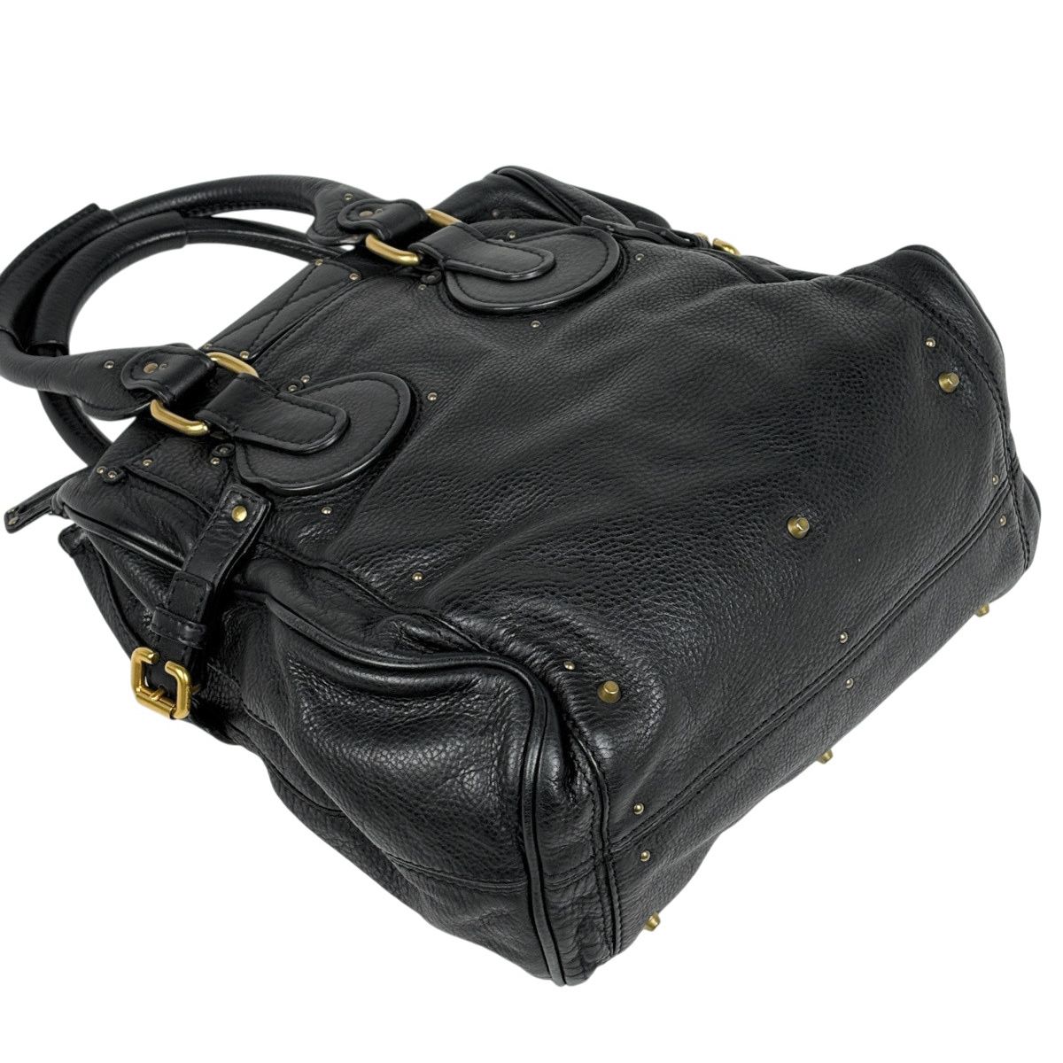 Chloé ブラックレザー ハンドバッグ　パディントン Chloe パディントン