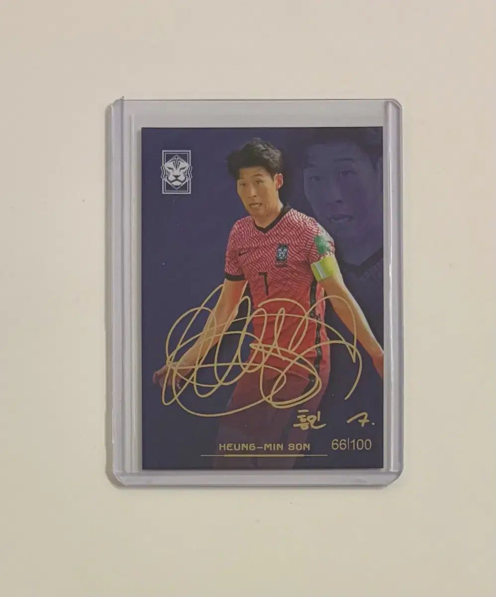 ソン フンミン 2025 Panini パニーニ KFA パラレルフォイルプリント サイン ブルー