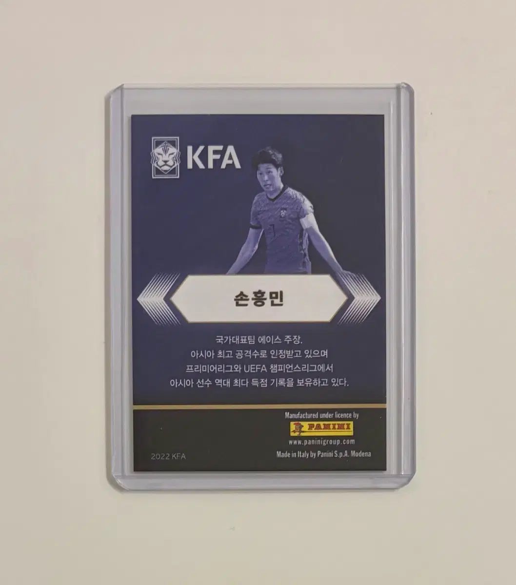 ソン フンミン 2025 Panini パニーニ KFA パラレルフォイルプリント サイン ブルー