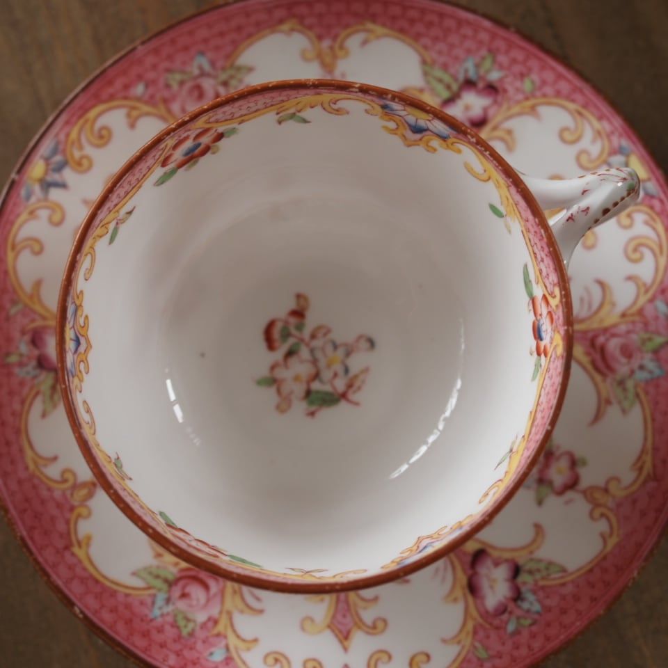 フランスアンティーク サルグミンヌ ミントン ピンク148 カップ