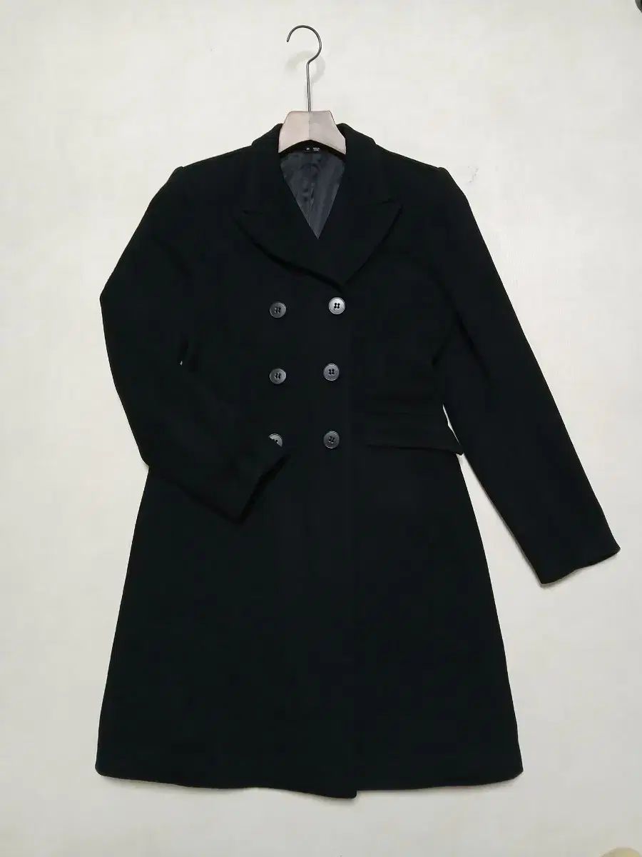 セオリー ブラック ダブル ウール コート